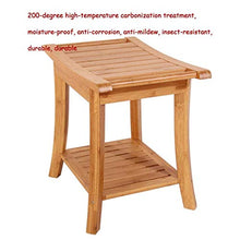 AYHa Bagno Bagno Vasca Sgabelli sgabello pieghevole Bagno Sgabello antisdrucciolevoli creativo Bamboo Sgabello in grado di sopportare 130Kg,Marrone