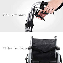 Carrozzine Semoventi, Transito Portatile da Viaggio con WC Lega di Alluminio, Pieghevole Autoportante Multifunzione Trolley Anziani/Disabili Walker Troll Scooter Senior/Disabili A