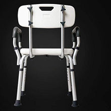 JTKDL Banco Doccia Regolabile Sgabello Medico Portatile con Schienale Regolabile E Bracciolo per Mobilità