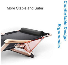 BJH Lettini Reclinabili Sedia da Giardino Giardino Esterno Campeggio Relax Comfort per Soggiorno Balcone | Sedia reclinabile Patio Zero Gravity