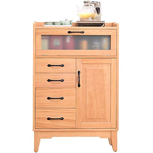 GFBVC Credenza Legno Accent Buffet Credenza Servizio Bagagli Armadio con Porte Ingresso Cucina Sala Console Living Room (Color : Wood, Size : 67x35x103cm)