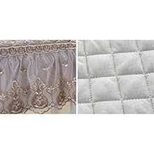 XHNXHN Cuscini per sedie Trapuntati Europei, Antiscivolo in Pizzo Arricciato Sgabello Cuscino del Sedile Divano Multi-Dimensioni Cuscini per sedie da Pranzo Piano Fodera per Sgabello con Lacci Cham