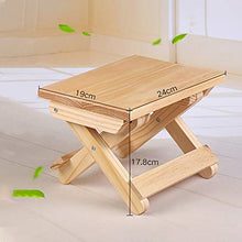 Zhouzl Casa & Giardino Panca Pieghevole Pieghevole for Esterni con Panca in Legno di Pino, Dimensioni: 19x24x17,8cm Casa & Giardino
