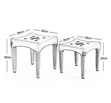 XHCP Sgabello per Doccia Sgabello per Doccia in plastica Multifunzione Sgabello per Lavaggio dei Piedi Sgabelli per Vasca Antiscivolo di Sicurezza