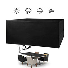 FlyLemon Copertura Tavolo Giardino，Protezioni del Patio Anti-UV Impermeabili in Tessuto 420D Oxford con Dieci Dimensioni. (180 * 120 * 74 cm)