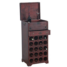 Portabottiglie per vini Calvados in legno stile coloniale ~ T109 20 bottiglie