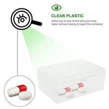 HEALLILY Contenitore per Pillole 3 Pezzi Scatola per Medicinali Scatola per Pillole in Plastica per Vitamine Pillole Grandi E Piccole E Farmaci Perfetti per I Viaggi All'aperto