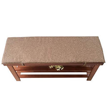 Cuscino antiscivolo per panca con cravatta, morbido cuscino per sedia a sdraio, cuscino per dondolo, 2 posti, grande cuscino da giardino (bianco, 80 x 30 cm)