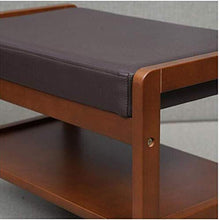 YANG Cambio di Scarpe Banco di Legno Scarpe di Cuoio Rack poggiapiedi Imbottito Guardaroba Bagno Pouf ottomano Carico 200kg