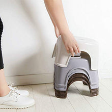 Sgabello Per Vasca E DocciaSgabello Antiscivolo Per Bagno Multifunzione Panca Per Scarpe Da Bagno Sgabello Creativo In Plastica Spessa Per La CasaSedia Da Doccia (Size:27cm ? 23cm ? 17cm; Color:Beige)