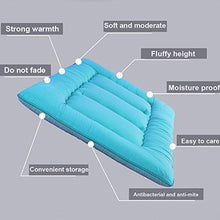 Futon Materasso Singolo Singolo, Dormitorio Studente,Materasso Futon Pavimento,Morbido e Traspirante Addensare Tatami Mat Sleep,Verde