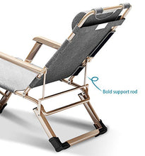 YQAD Sedie a gravità zeroPantaloni Pieghevoli in Tessuto Oxford con Regolazione Multi-velocitàRipristina Senza rumori di Installazione Free Household Outdoor Camping Camping Office Recliner-9