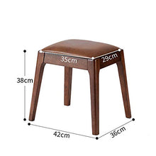 EXCLVEA Sedile per Trucco per Camera da Letto Vanity Sgabello, Trucco Dressing Gambe feci con Rubberwood, Panca Imbottita (Colore : A1, Dimensione : 42x36x38cm)