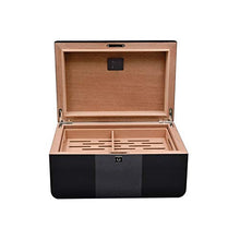 SCDZS 2-Layers Cigar Cabinet con igrometro e umidificatore Black Classic umidificatori for Club Home Page Cigar Box