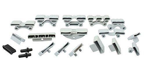 wiedergutschlafen Set di 10 tappi per il fissaggio di listelli in rete a doghe (127_36x30x12 mm (Duo))