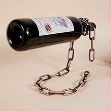 Nail Portabottiglie Divertente per La Casa Portabottiglie Magico con Catena in Ferro Sospeso, Supporto A Catena in Metallo, Decorazione Artigianale