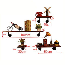 MoDi Wine Rack Retro Style Industriale Tubo di Acqua a Parete Vino Rack