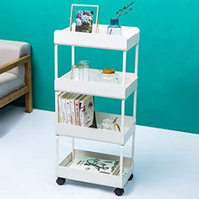 &ripiano di stoccaggio Scaffalature in ferro battuto Soggiorno camera da letto Trolley Scaffale multi-scaffale Cucina da bagno con portapacchi Scaffale di finitura (Color : A)