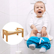 DonLucancy Sgabello per WC regolabile in bambù – Non Slip Bathroom Sit Squatty Toilet Potty Sgabello sgabello sgabello sgabello sedia poggiapiedi