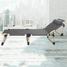 Chaise Longue Pieghevole, Sedie a Sdraio per Patio con Letto Pieghevole Portatile Regolabile, Utilizzato per Intrattenimento in Spiaggia/Riposo in Ufficio/Scorta Ospedaliera, può Sopportare 300k