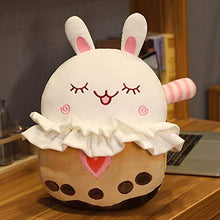 YiXing - Peluche a forma di animali, con motivo a forma di coniglio, orsacchiotto, con coperta, idea regalo