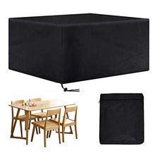 Wilxaw Copertura Mobili da Giardino Telo Protettivo, Copertura Tavolo da Giardino Telo Impermeabile Anti-UV, 210D Oxford Copertura Antipolvere per Esterni Patio, 180 * 120 * 74cm (Rettangolo)