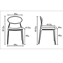 WANG Sedia da Ufficio Sedia, Senza braccioli Sedia Modellata integralmente Sedia Pigro Sedia Multi-Scenario Applicazione Famiglia Soggiorno/Sala da Pranzo 10 Colori Arredo Bar (Color : Yellow)