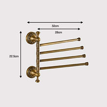 GJJSZ Portasciugamani Girevole in Stile Europeo Portasciugamani Antico per attività Portasciugamani Multi-Shot Accessori per Il Bagno Mensola per Bagno