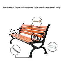 outdoor product Panchina da Balcone per Esterni panchina, Panche da Giardino Impermeabili e Resistenti alla corrosione, Panca Decorativa per Patio con braccioli e Schienale Elevata capacità portante