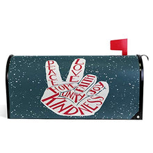 Due dita Peace Love Cassetta delle Poste Copre Magnetica Fede Gioia Speranza Gentilezza Unità Giardino Cantiere Decorazione Casa Dimensioni Standard 53,3 cm x 45,7 cm