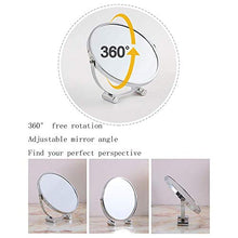 Specchio Per Il Trucco 3X Specchio Da Tavolo Ingrandito Da 7 Pollici Specchio Cosmetico Portatile Con Finitura Cromata Lucida Specchi Compatti (Colore: Argento Dimensioni: 7 Pollici 3 X) Per Comò Da B