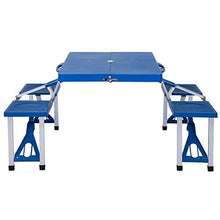 HZWZ Tavolo da Picnic Portatile Pieghevole da Esterno Tavolo da Picnic in Alluminio E Panca, Tavoli da Campeggio, Giardino Garden BBQ Banchetto Pieghevole Kit da Tavola Pieghevole
