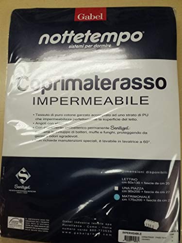 Gabel Nottetempo - Coprimaterasso Impermeabile Varie Misure, Matrimoniale - 175x200