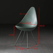 Totovy Nuovo prodotto PVC Drop Drop Drop Nordic Creative Pranzo Sedia da pranzo Sciambia Sedia per il tempo libero Sedia Seggiolino Seggiolino Sedia Computer Sedia Computer Moderno Milk Tea Shop Cafe