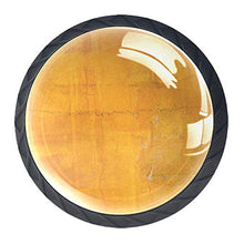 Pigmento giallo 4 PCS Pomelli per Porta, Pomolo per Mobile, Pomelli per Mobili con Viti, Maniglia per Armadietto, Pomelli per Porta, Pomelli per Cassetti per Porta, Armadio, Cassetto e Credenza