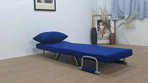 ITALFROM Divano Letto Sofa Bed Blu 65x69x82h DIVANETTI Divano Letto 1 Piazza