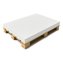 [neu.haus] Cuscino per Mobili di Pallett con Fodera 120 x 80 x 10 cm Spugna con Rivestimento Uso Interno e Esterno Grigio Scuro