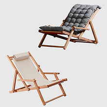 Iyom Zairmb Lettino Prendisole Cuscini Cuscini Lettino in Legno Sedie da Giardino Lettini Prendisole Lettino reclinabile Giardino Portatile Carico Massimo 150 kg-Sonnenliege Camel