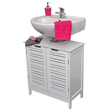 TENDANCE Miami Lavaggio Tavolo Struttura + MDF Porte, Legno, Bianco, 60 x 30 x 60 cm