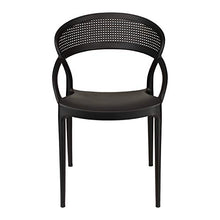 Totò Piccinni Sedie ETERNITY in Polipropilene Moderne Design Impilabili (Nero, 2 Pz)
