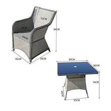 HLZY Tavolo in Vimini in Rattan mobili in Patio e Set Sedia, Arredamento per Esterni Rattan Garden Mobili Set Patio Rattan Tavolo da Pranzo Set di Wicker Weave Tavolino da caffè Patio
