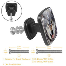 Lupo delle nevi (2) 4 PCS Pomelli per Porta, Pomolo per Mobile, Pomelli per Mobili con Viti, Maniglia per Armadietto, Pomelli per Porta, Pomelli per Cassetti per Porta, Armadio, Cassetto e Credenza