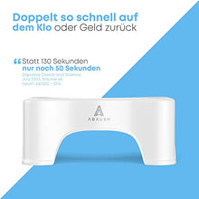 Abrush Sgabello per WC (bianco) per il bagno, per un intestino sano e una sedia solubile – aiuta a prevenire intasamenti, emorroidi e gonfiori, per adulti e bambini – sgabello per WC