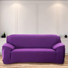 Cafopgrill Fodere Copridivani Universale, Copridivano Elastico antiruggine Copertura Divano copridivano/Due/Tre/Quattro posti Viola Ideale per poltrone, divani(3 Seater ：190-230cm)