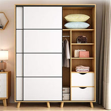 Abiti Armadio Armadio Home Bedroom Piccolo Appartamento Modern Semplice Semplice Camera Affitto Camera Porta Scorrevole Armadio per Bambini Decorazione Elegante