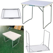 Tavolo da campeggio Tavolo pieghevole in plastica da 80 cm Tavolo pieghevole in alluminio da esterno / Picnic Tavolo pieghevole portatile / tavolo da pranzo / tavolo da tavolo / tavolo da giardino, bi