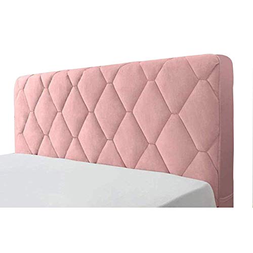 KOMOSO - Fodera decorativa per testiera in cotone trapuntato, 100 x 73 cm, colore: Rosa
