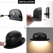 KAWELL 12W Creativo Moderno Applique da Parete LED Lampada da Parete Impermeabile IP65 Alluminio Lampada da Muro Interno Esterno per Camera da Letto Bagno Portico Corridoio Scale Soggiorno, Nero 3000K