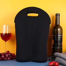 TOPBATHY Portabottiglie Isolante in Neoprene per Birra Acqua Lattina Custodia per Tote Custodia per 2Bottles Borsa Termica per Neonati per Picnic di Viaggio (750 Ml Azzurro)