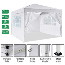 Hikole Gazebo Giardino Tenda Gazebo 3x3/3X6 Pieghevole Impermeabile Gazebo per Feste Gazebo Esterno con 4 Pareti Laterali